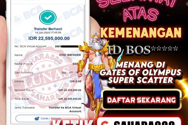 BUKTI TRANSFER HARI INI MUDAH MENANG 14 June 2025